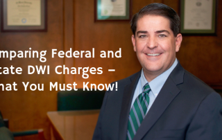 Picture of Reynaldo Garza III with blog title “ Comparing Federal and State DWI Chrages- What You Must know"