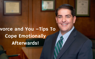 Picture of Reynaldo Garza III with blog title “Divorce and You-Tips To Cope Emotionally Afterwards"