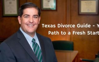 Picture of Reynaldo Garza III with blog title "Texas Divorce Guide - Your Path to a Fresh Start"