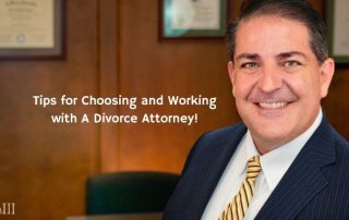 Reynaldo Garza III appears professional and approachable as the image promotes the tips for choosing and working with a divorce attorney.