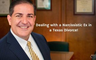 This image of attorney Reynaldo Garza III highlights the sensitive topic of handling a narcissistic ex in a Texas divorce.